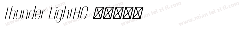 Thunder LightHC字体转换